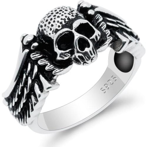 New 925 sterling silver bone ring mens ring ladies high jewelry