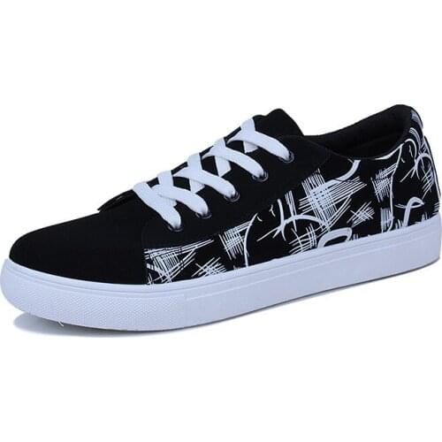 New Color Matching Fashion Trend Canvas Shoes Men All-match Low-Top Trend Students Shoes Classic Breathable Casual Shoes Men