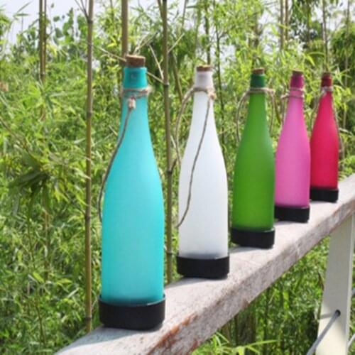 Solar powered Bottle shape Lighting /led Outdoor solar Plastic Bottle Type garden decoration Lighting