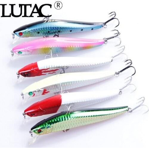 6pcs Floating Minnow Swim bait Fishing lure Plastic Hard bait Artificial Wobblers Mini Crankbait Jig