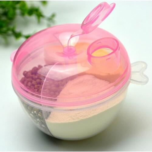 Portable Baby Food Storage Box Essential Cereal Solid Color Infant Milk Powder Dispenser Toddler Kids Snacks Container