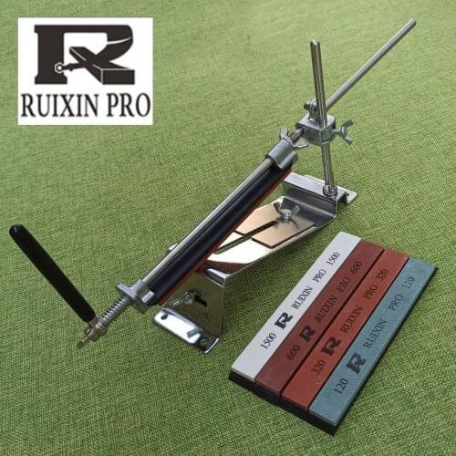 RUIXIN Professional Kitchen Knife Sharpener Whetstone Updated Multifunction Fixed Angle Sharpening System Apex Edge Honing Tools