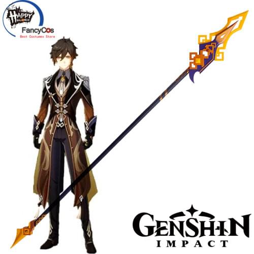 Genshin Impact Morax Props Spear Prop Weapons Replica Cosplay PVC Games Genshin Impact Zhongli Cosplay Costumes Carnival