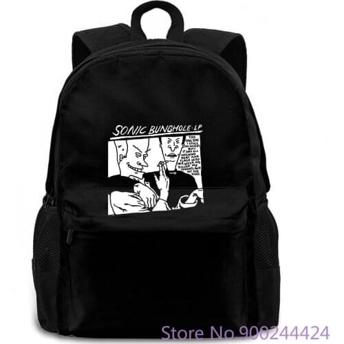 Print Beavis and Butthead Sonic Youth New women men backpack laptop travel school adult student