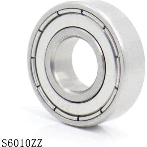 S6010ZZ Bearing 50*80*16 mm ( 1PCS ) ABEC-1 S6010 Z ZZ S 440C Stainless Steel S6010Z Ball Bearings