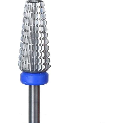 High Quality 5 IN 1 Tapered Carbide Nail Drill Bits With Cut 3/32" Two-Way Carbide Bit Drill Accessories Milling Cutter