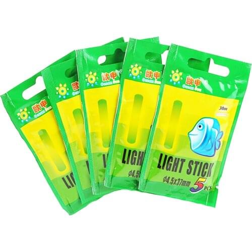 10/25/50pcs 4.5*37mm Night Fishing Luminous Float Fluorescent Light stick Rod Multi-Color LightsDark Glow Stick