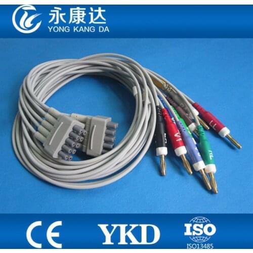 10lead/ set AHA patient leads EKG Trunk cable for GE-marqutte
