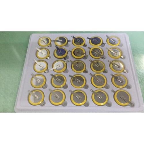 100% New CR2025 soldering foot battery 3V battery 180 degree soldering foot battery SMD soldering foot battery