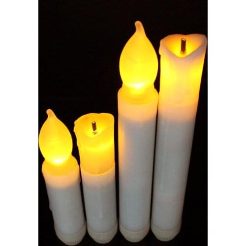 12Pcs/Set Battery Operated Electric Led Pillar Candles Flickering Flameless Tea Light for Christmas Birthday Wedding Decoration