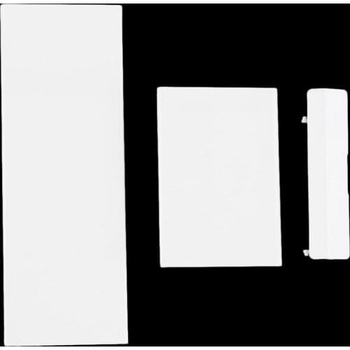 2 pcs New Replacement Memeory Card Door Slot Cover Lid 3 Parts Door Covers for Nintendo Wii Console