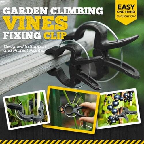 20PCS Climbing Vines Fixing Clip Garden Plastic Plant Clips Plant Pin Clips Ties Vine Tomato Vegetable Growing Gardening Support