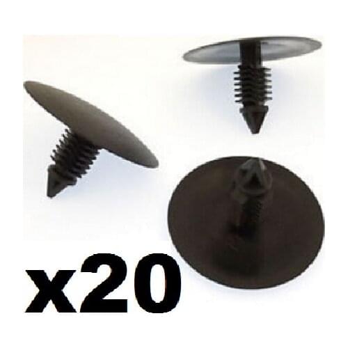 20x For Land Rover Fir Tree Clips for Bonnet Insulation, Trim Panels & Shields