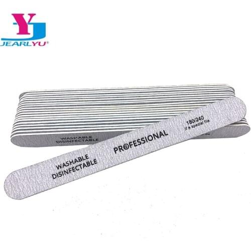 25 Pcs Wood Nail File 180/240 Strong Thick Special Nail Files Grey Lime Per Unghie Professional Wooden Nails Files Nagelvijl New