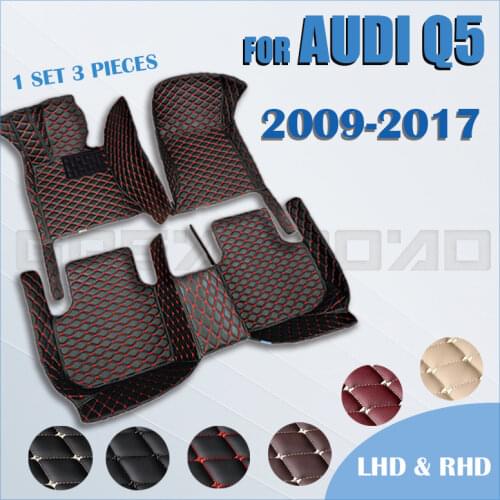 Car floor mats for AUDI Q5 2009 2010 2011 2012 2013 2014 2015 2016 2017 Custom auto foot Pads automobile carpet cover
