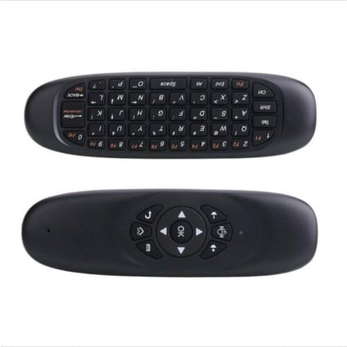 Wireless Remote Control Air Mouse Keyboard C120 2.4 Multi-Language Version Somatosensory Gyroscope Double-Sided Remote Control