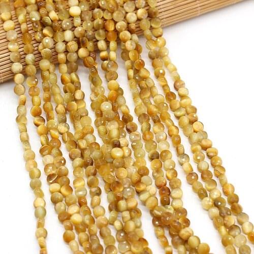 Natural Stone Bead Oblate Shape Faceted Jade and gold Loose Spacer Beaded For Jewelry Making DIY Bracelet Necklace Accessories