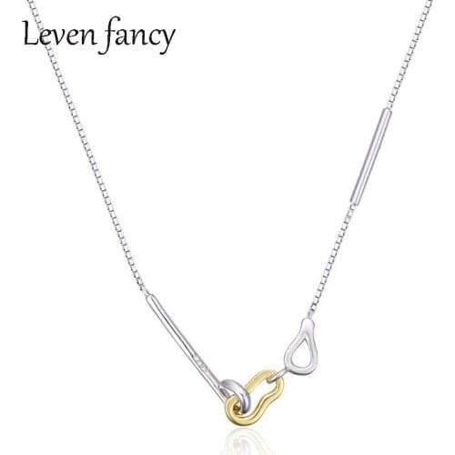 Geometric Hook Clasp Necklace S925 Simple Box Chain Choker Necklace In 925 Sterling Silver Jewelry Girls Prom Birthday Gifts