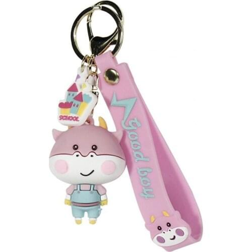 Key Chain Premium Soft Cattle Mascot Good Craftsmanship Durable Key Chain For Home Handbag Car Key Holder Bag Pendant Kids Toys