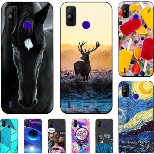 Fashion Bumper Cute Case For ZTE Blade A51 Blade A31 Soft Silicone Cat Horse Flower Cover Back Shell