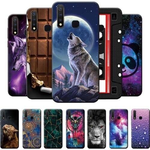 For vivo Y19 Case Back Cover For VIVO Y19 Animal Style Phone Case For vivo Y19 Y 19 Silicone Soft Protective Case For vivo Y19