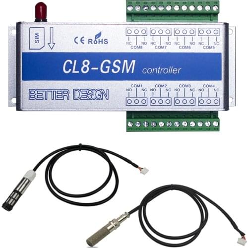 NEW 8 Way GSM Relay Controller Smart Home Power Switch SMS Call Temperature Sensor Remote Control Gate Opener Lock Server