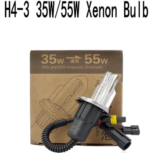 35W 55W H4 Hi/Lo HID Xenon Light Bulb 4300K 6000K 8000K 10000K 12V AC Car Auto Bi Xenon Headlight Replacement Kit