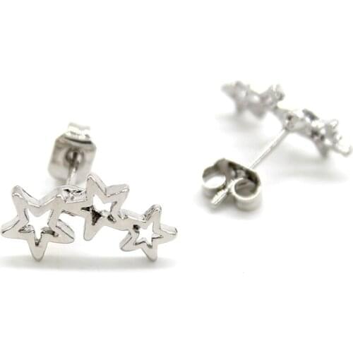 Fashion Cute Small Star Stud Earrings For Women Tiny Silver Gold Geometry Star Earring Elegant Accessories Pendientes Jewelry