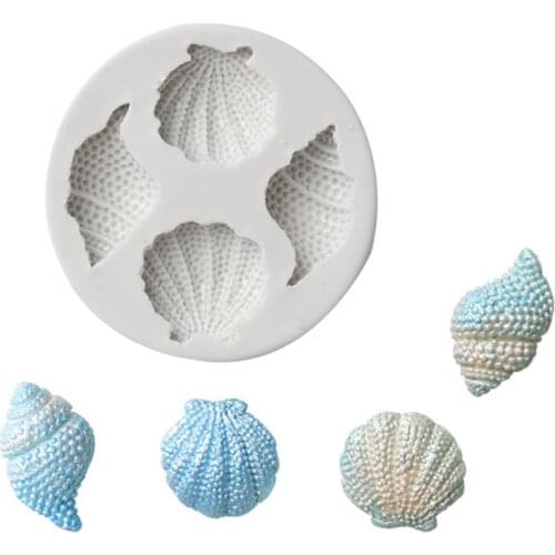 Marine series conch shell silicone mold DIY gypsum epoxy mold jewelry ornament tools