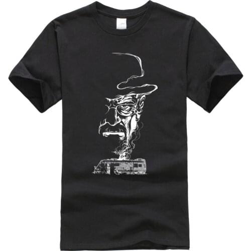 Heisenberg Smoking Bad Breaking Bad Adult Top T-shirts Van Car 2019 Autumn Short Sleeve Tees Round Neck Cotton Male Top T-shirts