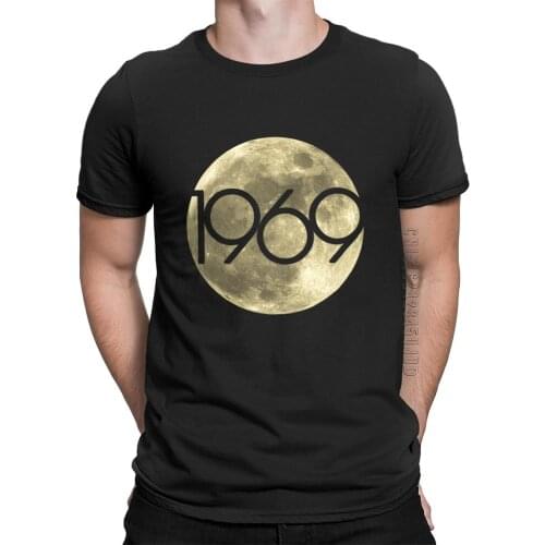 New T Shirt 50Th Anniversary Apollo 11 1969 Moon Landing Black Shirt New Summer Street Men Hot Fashion Solid Logo T Shirt