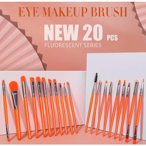 20pcs Makeup Brushes Set Eye Shadow Blending Eyeliner Eyelash Eyebrow Blush Make Up Brush Beauty Tools Kit Brochas Maquiagem