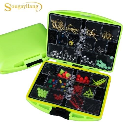 Sougayilang 24 Compartments Fishing Lure Box and Accessories Fishing Tackle Hooks Lure Box Seawater Freshwater Fishing Tools