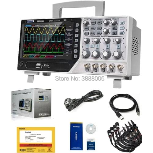 Original Hantek DSO4104B Digital Storage Oscilloscope 1Gsa/s Integrated100MHz 4 Channels USB PC LCD Oscilloscope Diagnostic-tool