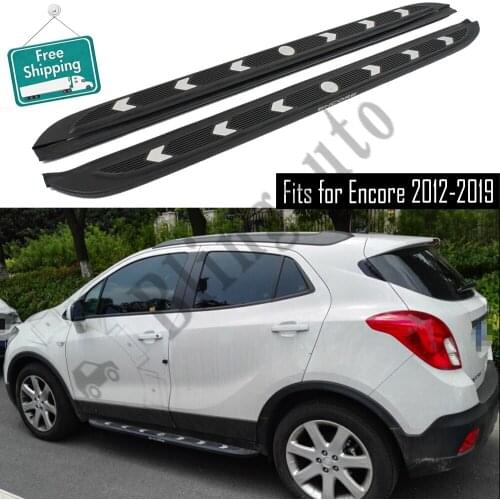 Fits for Buick Encore 2012-2019 2Pcs left right running board side steps nerf bar car pedal side stairs