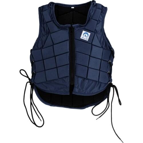 Professional Safety EVA Padded Zipper Equestrian Horse Riding Vest Protector Adjustable