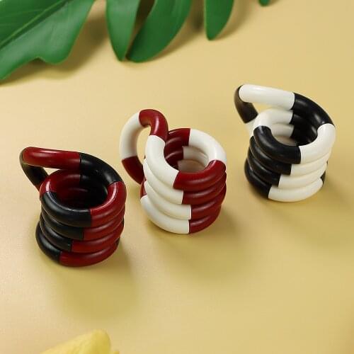 Twisted Ring Fidget Magic Trick Rope Tangle Fidget Toy Creative DIY Winding Leisure Education Stress Relief Decompression Toy