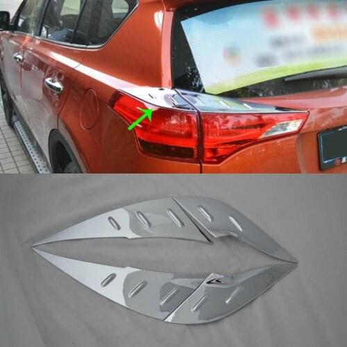OUBOLUN ABS exterior car parts Car body kits taillight cover For toyota 2014 RAV4
