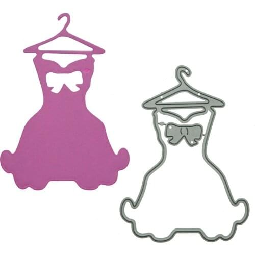 Hanging Dress Pattern Cutting Dies For Scrapbooking Handcraft Card Clip Art Decorating Punch Stencil