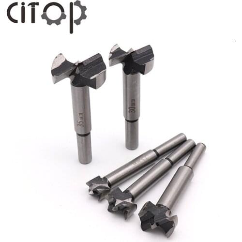 Citop 5pcs/set High Speed Steel Drill Bits Set Woodworking Hinge Boring Hole Saw Set Wood Drill Bit Auger Opener for Woodworking
