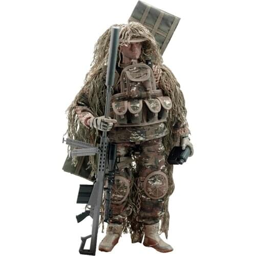 1/6 Special Forces Action Figure All-terrain Sniper Action Figure 12 inch