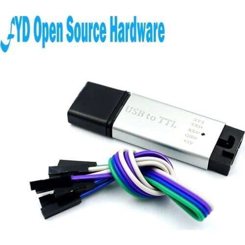 1pcs Aluminum shell CP2102 USB 2.0 to TTL UART Module 5Pin Serial Converter STC Replace FT232 Module support 5v/3.3v for