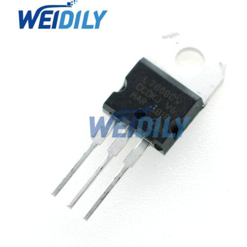 10PCS/Lot New Triode Transistor L7808CV L7808 7808 TO-220 Voltage Regulator 8.0V 1.5A Wholesale