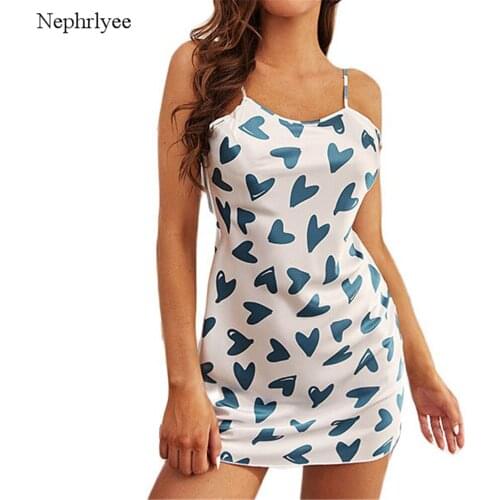 2021 New Sexy Nightgowns Silk Satin Nightdress Backless Sleepwear O-Neck Night Dress Summer Nightwear Women Home Clothing SLP185