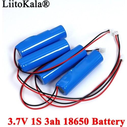 30-200PCS 3.7V 18650 Lithium Battery Pack 1S1P 3000mAh Fishing LED Light Bluetooth Speaker 4.2V Emergency DIY batteries with PCB