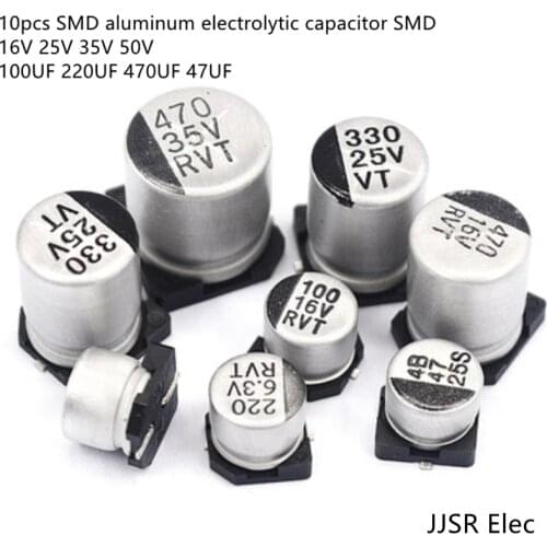 SMD aluminum electrolytic capacitor SMD 16V 25V 35V 50V 100UF 220UF 470UF 47UF