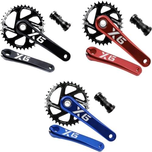 32T 34T 36T 38T Chain wheel MTB Crankset 8-11 Speed 170/175mm Aluminum Alloy Bicycle Crank Sprocket Wheel with axis Accessories