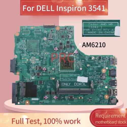 CN-03F7WK 03F7WK For DELL Inspiron 3541 AM6210 Laptop motherboard 13283-1 DDR3 Notebook Mainboard