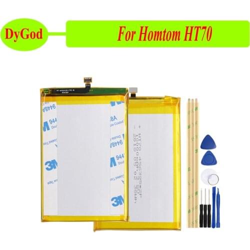 DyGod For Homtom HT70 Battery 10000mAh High Capacity Replacement Battery + Gift Tools