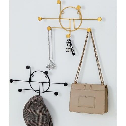 Nordic Geometric Wall Hook Hat Clothes Coat Key Hanger Milti-purpose Decorative Hook for Wall Storage Cloakroom Organizer Hook